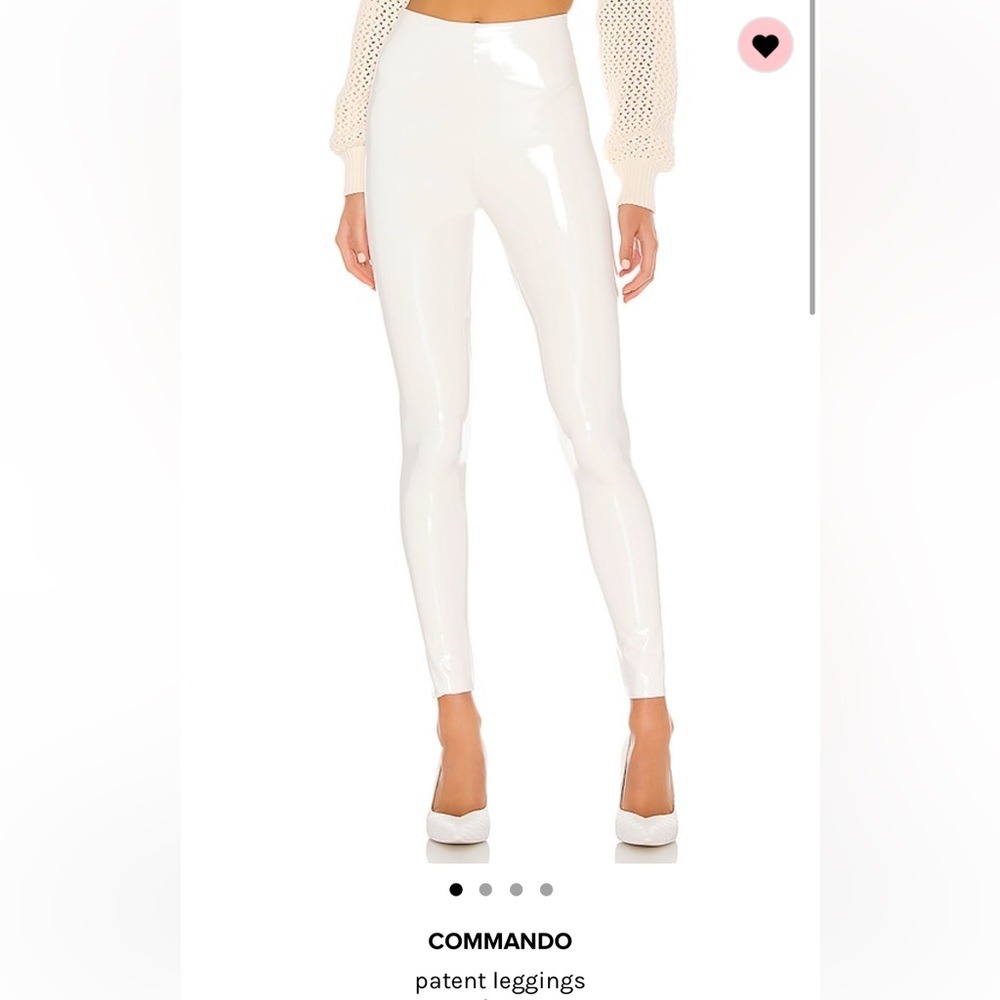 Commando Patent White Leather Leggings